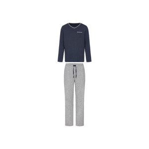 LIVERGY® Pánské pyžamo (XXL (60/62), navy modrá / šedá)