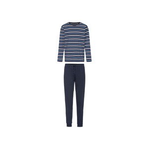 LIVERGY® Pánské pyžamo (S (44/46), navy modrá / pruhovaná)