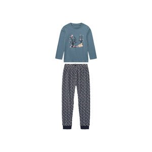 lupilu® Dívčí pyžamo BIO (122/128, modrá)