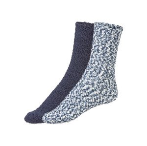 esmara® Dámské měkké ponožky, 2 páry (35/38, modrá / navy modrá)