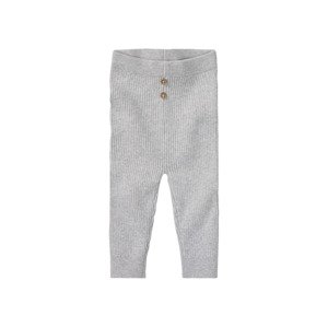 lupilu® Dívčí pletené kalhoty BIO (86/92, šedá)