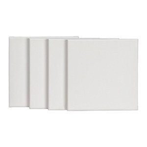 crelando® Malířské plátno, bílé (4 kusy (20 x 20 cm))