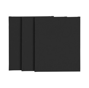 crelando® Malířské plátno, černé (3 kusy (25 x 30 cm))