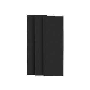 crelando® Malířské plátno, černé (3 kusy (20 x 60 cm))