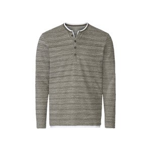 LIVERGY® Pánské triko s dlouhými rukávy (L (52/54), olivová)