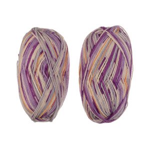 crelando® Příze na pletení ponožek „Verena“  (šedá / světle růžová)