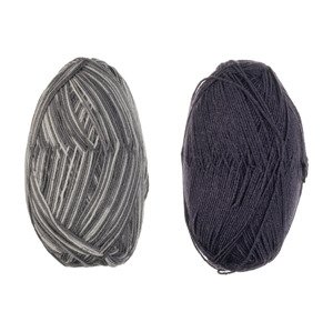crelando® Elastická příze na pletení ponožek  (béžová/modrá)