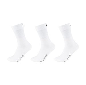 QS by s.Oliver Dámské / Pánské ponožky, 3 páry (39/42, bílá)