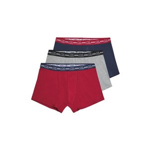 QS by s.Oliver Pánské boxerky, 3 kusy (L, červená/šedá/modrá)