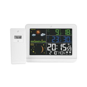 Auriol® Bezdrátová meteostanice s barevným displejem (bílá)