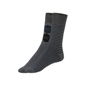 LIVERGY® Pánské termo ponožky s BIO bavlnou, 2 páry (39/42, šedá)