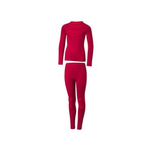 CRIVIT Dívčí funkční bezešvé spodní prádlo, 2dílná souprava (158/164, tmavě červená)