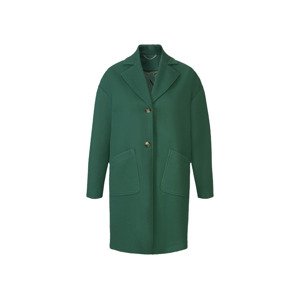 esmara® Dámský kabát (34, zelená/pruhovaná)