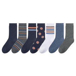 pepperts!® Chlapecké ponožky, 7 párů (35/38, bílá / navy modrá / šedá)