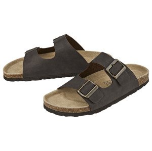 LIVERGY® Pánské pantofle (41, hnědá/bílá)