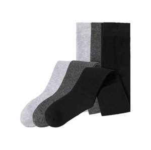 lupilu® Chlapecké punčochové kalhoty s BIO bavlnou, 3 kusy (110/116, šedá/černá)