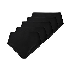 esmara® Dámské kalhotky s vysokým pasem s BIO ba (XL (48/50), černá)