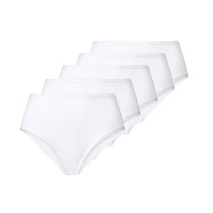 esmara® Dámské kalhotky s vysokým pasem s BIO bavlnou, 5 kusů (S (36/38), bílá)