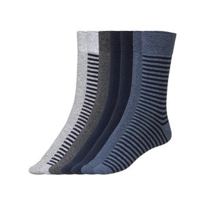 LIVERGY® Pánské ponožky, 7 párů (39/42, šedá / navy modrá / tmavě šedá)