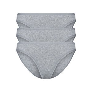 esmara® Dámské kalhoty s BIO bavlnou, 3 kusy (M (40/42), šedá)