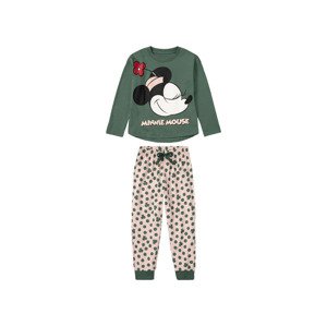 Dívčí pyžamo (122/128, zelená / růžová Minnie)