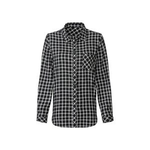 esmara® Dámská flanelová košile (34, kostka/černá/bílá)