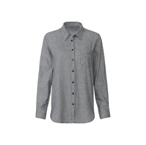 esmara® Dámská flanelová košile (34, černá/bílá)