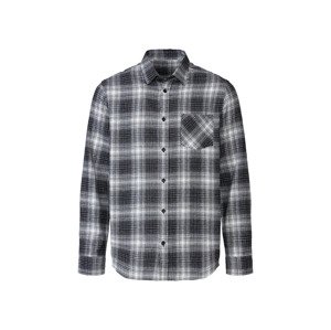 LIVERGY® Pánská volnočasová košile (L (41/42), černá/bílá)