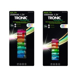 Tronic® Nabíjecí baterie Ni-MH Ready 2 Use Color, 8 kusů