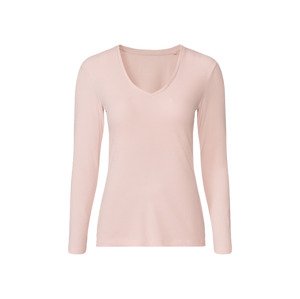 esmara® Dámské triko s dlouhými rukávy (XS (32/34), světle růžová)