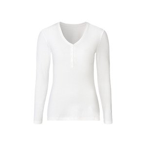 esmara® Dámské triko s dlouhými rukávy (S (36/38), bílá)