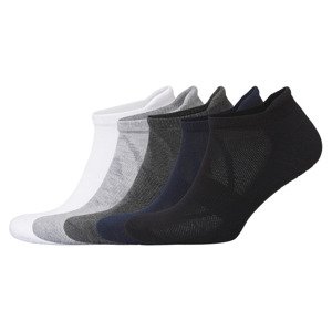 CRIVIT Pánské nízké ponožky s BIO bavlnou, 5 pá (41/42, černá / bílá / šedá / tmavě modrá)