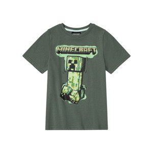 Minecraft Chlapecké triko (158/164, zelená/pruhovaná)