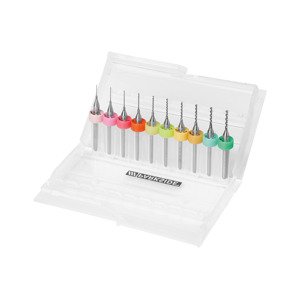 Parkside® Sada mikro vrtáků PMB 10 A1, 10dílná (0,3–1,2 mm)