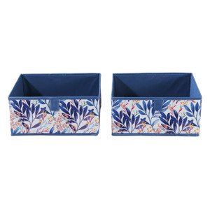 LIVARNO home Sada úložných boxů (2 kusy, modrá)