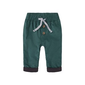 lupilu® Dětské manšestrové kalhoty BIO (74, zelená)