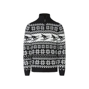 LIVERGY® Pánský pletený svetr (S (44/46), černá)