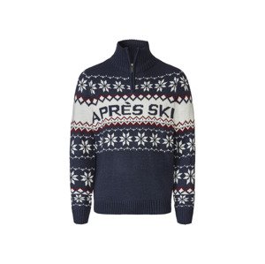 LIVERGY® Pánský pletený svetr (L (52/54), navy modrá)