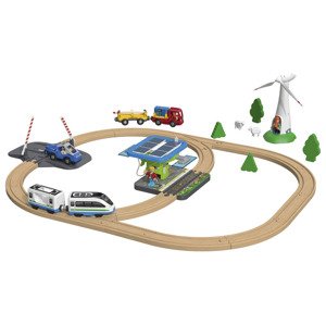 Playtive Dřevěná železnice  (obnovitelné zdroje energie)