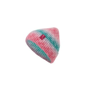 CRIVIT Dětská pletená čepice (134/146, zelená/růžová)