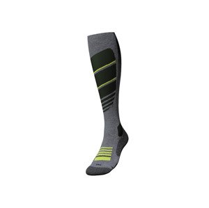 CRIVIT Chlapecké zimní funkční ponožky (31-32, světle šedá / zelená)