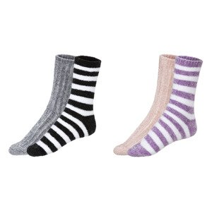esmara® Domácí hřejivé ponožky, 2 páry