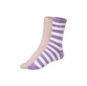 esmara® Dámské ponožky, 2 páry (35/38, růžová/fialová)