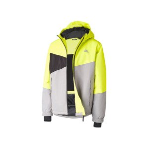 CRIVIT Chlapecká lyžařská bunda (134/140, zelená/žlutá)