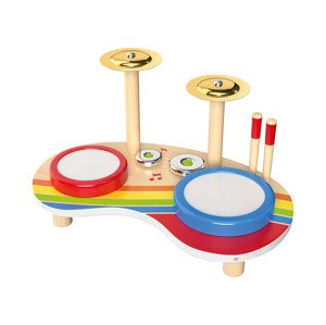Playtive Dřevěný hudební nástroj (bicí souprava)