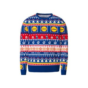 LIVERGY® Pánský vánoční svetr LIDL (M (48/50), modrá)