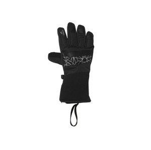 CRIVIT Dámské / Pánské lyžařské rukavice (7, černá/stříbrná)
