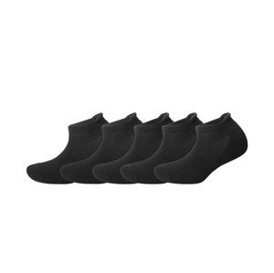 CRIVIT Dámské nízké ponožky s BIO bavlnou, 5 párů  (35/36, černá)