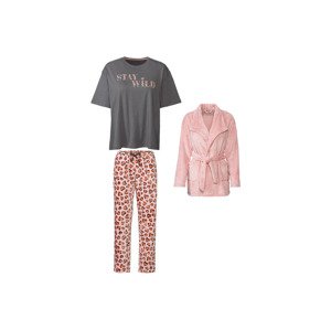 esmara® Dámské pyžamo (XS (32/34), růžovo-fialová / šedá)