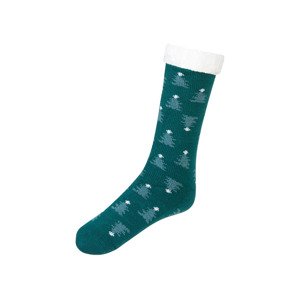 Dámské / Pánské vánoční ponožky s LED (35/38, zelená)